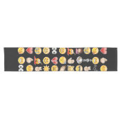 halloween emoji table runner korte tafelloper (Horizontaal)