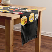 halloween emoji table runner korte tafelloper (Voorbeeld)