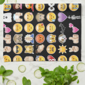 halloween emoji theedoek (Gevouwen)