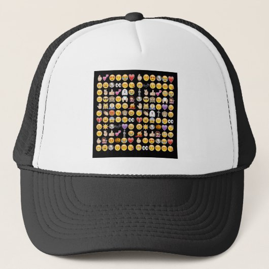 halloween emoji trucker pet (Voorkant)