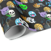 halloween emojis cadeaupapier (Rol Hoek)