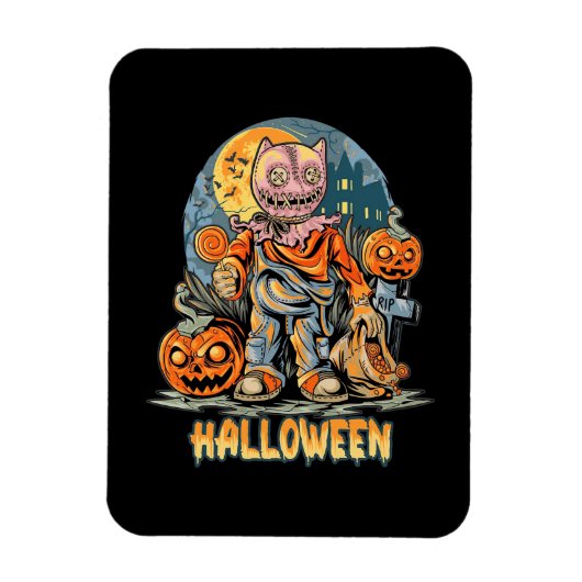 Halloween en Cat Magneet (Verticaal)