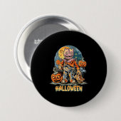 Halloween en Cat Ronde Button 7,6 Cm (Voorkant /achterkant)