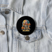 Halloween en Cat Ronde Button 7,6 Cm (In situ)