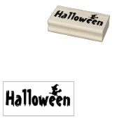 Halloween en heks rubberstempel (Gestempeld)