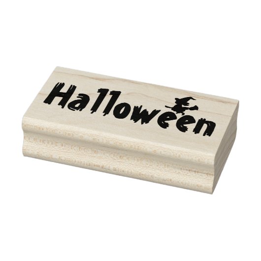 Halloween en heks rubberstempel (Stempel)