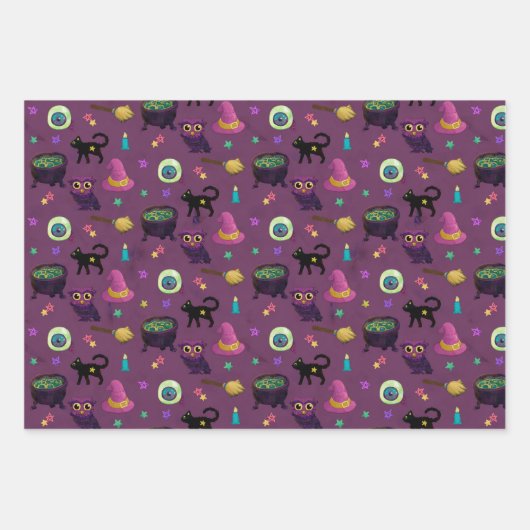 HALLOWEEN EN HERFST CREEPT PATROON INPAKPAPIER VEL (Voorkant 2)