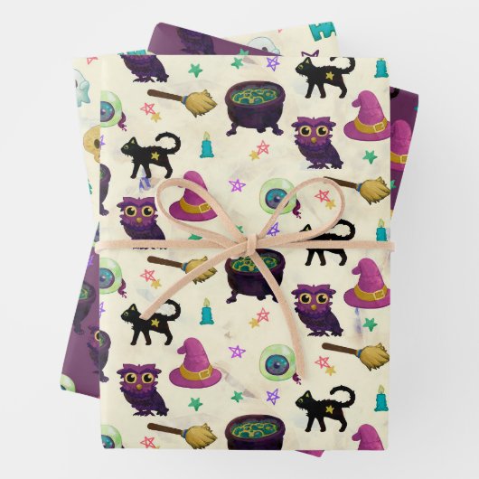 HALLOWEEN EN HERFST CREEPT PATROON INPAKPAPIER VEL (In situ)