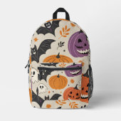 Halloween en herfst patroon bedrukte rugzak (Voorkant)