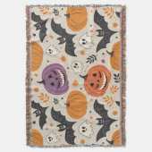 Halloween en herfst patroon deken (Voorkant Verticaal)