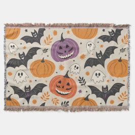 Halloween en herfst patroon deken