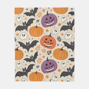 Halloween en herfst patroon fleece deken