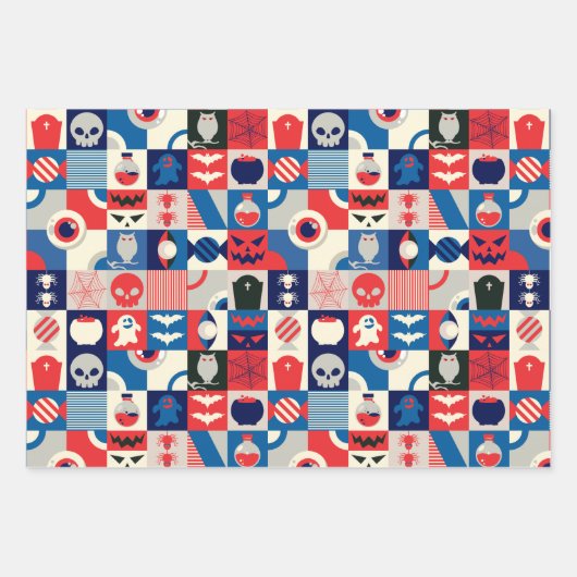 HALLOWEEN EN HERFST PATROON INPAKPAPIER VEL (Voorkant 2)