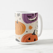 Halloween en herfst patroon koffiemok (Voorkant rechts)