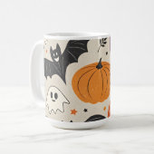 Halloween en herfst patroon koffiemok (Voorkant links)