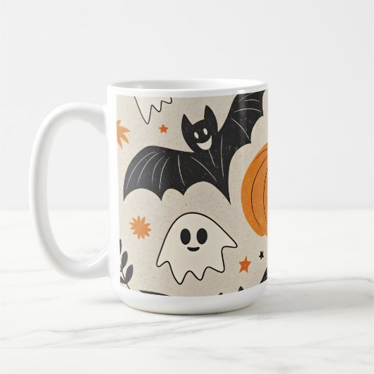 Halloween en herfst patroon koffiemok (Links)