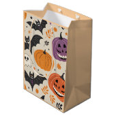 Halloween en herfst patroon medium cadeauzakje (Achterkant Gekanteld)