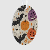 Halloween en herfst patroon ornament (voorkant)