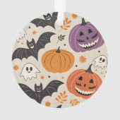 Halloween en herfst patroon ornament (achterkant)