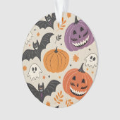 Halloween en herfst patroon ornament (voorkant)