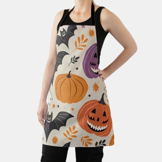 Halloween en herfst patroon schort (Insitu)