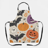 Halloween en herfst patroon schort (Voorkant)