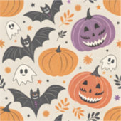 Halloween en herfst patroon sticker (Voorkant)