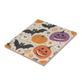 Halloween en herfst patroon tegeltje (Zijkant)