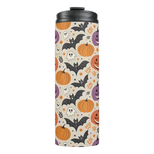 Halloween en herfst patroon thermosbeker (Voorkant)