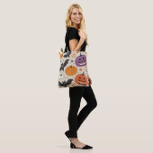 Halloween en herfst patroon tote bag (Op model)