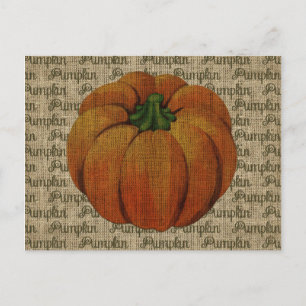 Halloween en Herfst  pompoenBriefkaart Briefkaart