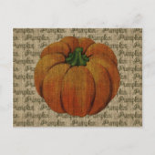 Halloween en Herfst  pompoenBriefkaart Briefkaart (Voorkant)