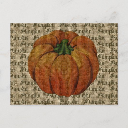 Halloween en Herfst  pompoenBriefkaart Briefkaart (Voorkant)