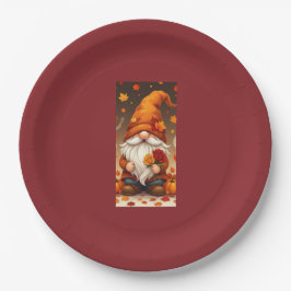 Halloween en herfst wenskaart papieren bordje