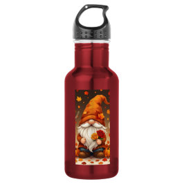 Halloween en herfst wenskaart waterfles
