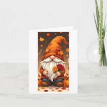 Halloween- en herfstgroetekaart