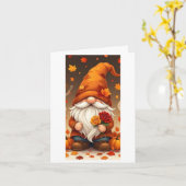 Halloween- en herfstgroetekaart kaart (Gele Bloem)
