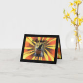 Halloween en het dragen van de heks Pet Kaart (Gele Bloem)