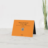 Halloween en het dragen van de heks Pet Kaart (Achterkant)