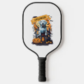 HALLOWEEN EN HOND PICKLEBALL PADDLE (Voorkant)