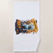 HALLOWEEN EN HOND STRANDLAKEN (Voorkant)