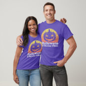 Halloween en horrorfilms Pompoen grappig T-shirt (Unisex)