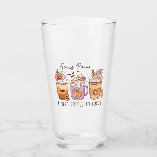 Halloween en koffie glas (Voorkant)