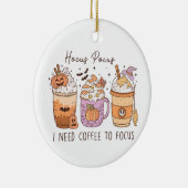 Halloween en koffie keramisch ornament (Rechts)