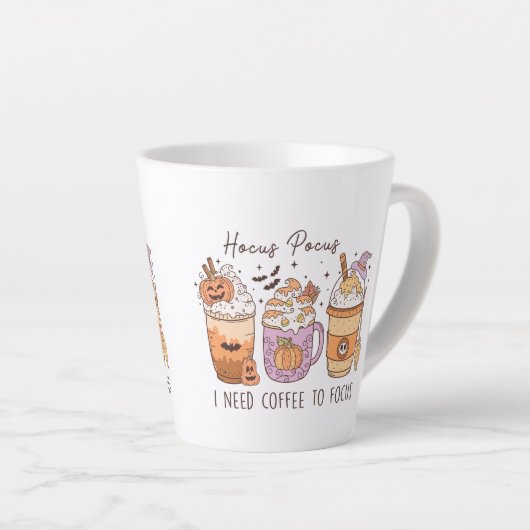 Halloween en koffie latte mok (Rechterhoek)