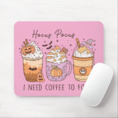 Halloween en koffie muismat (Met muis)