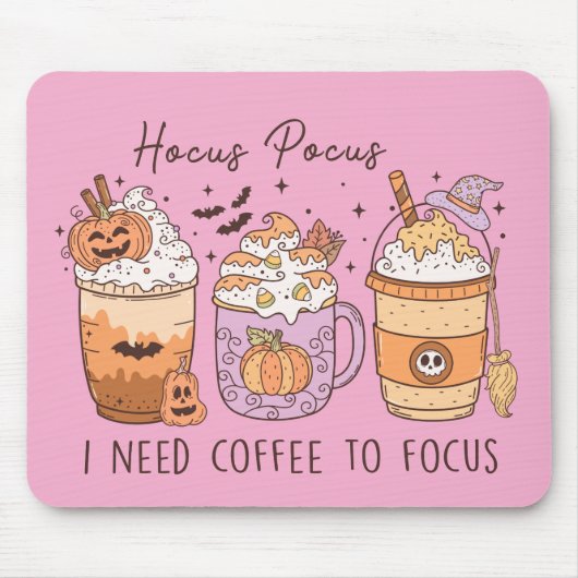 Halloween en koffie muismat (Voorkant)