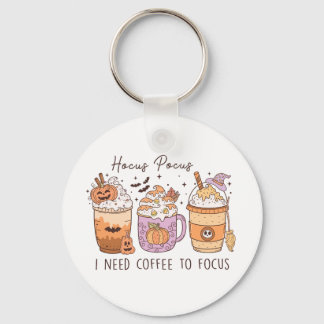 Halloween en koffie sleutelhanger