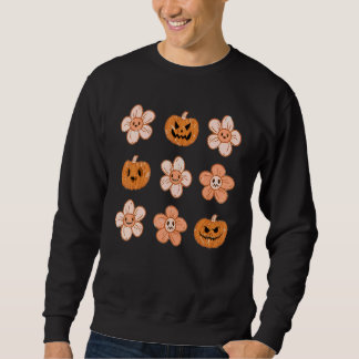 Halloween En Pompoenen Boho Retro Griezelen Trui