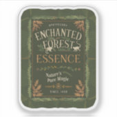 Halloween Enchanted Forest Essence-drankje Sticker (Voorkant)